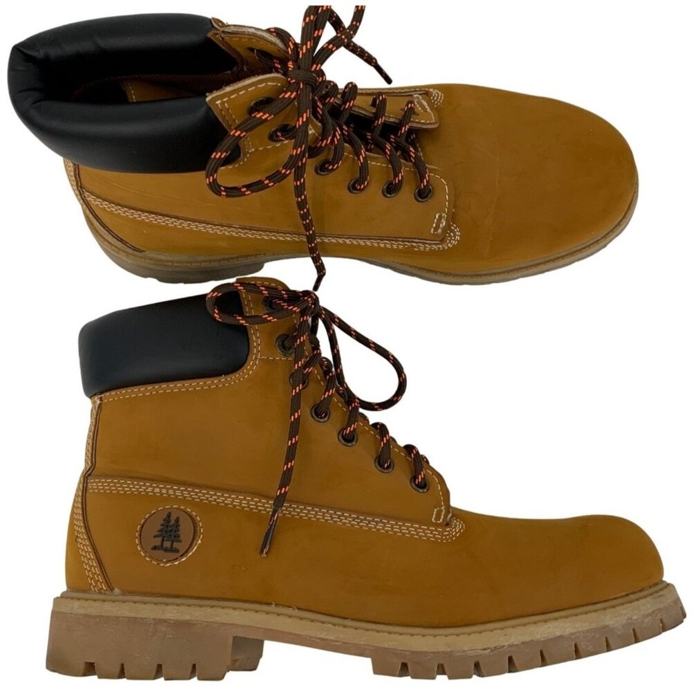 G.H. Bass & Co. Mens Synthetic Upper Tan Lace-Up Boots Size 10 Fillmore 7937 EUC